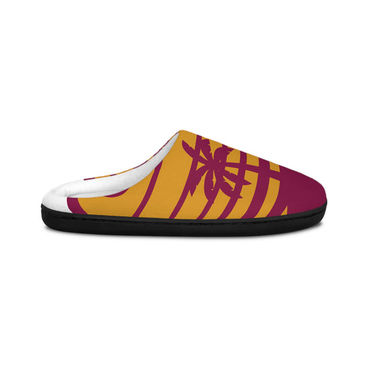 Cozy Men's Indoor Slippers with Leaf Design