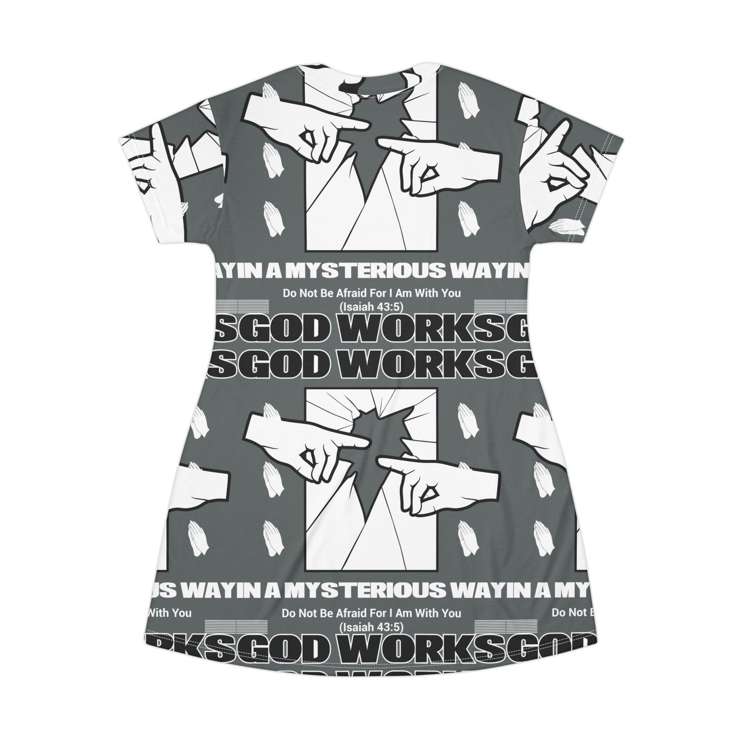 Make Heaven Crowded T-Shirt Dress | Inspirational Print for Everyday Comfort