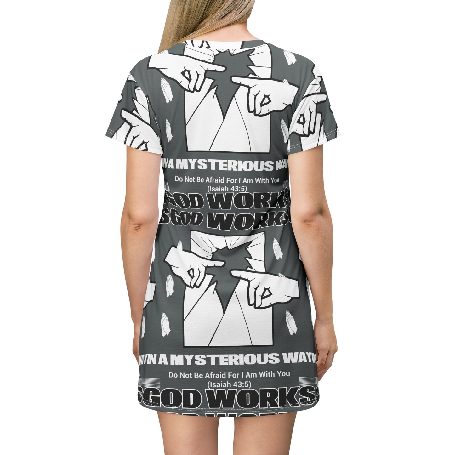 Make Heaven Crowded T-Shirt Dress | Inspirational Print for Everyday Comfort