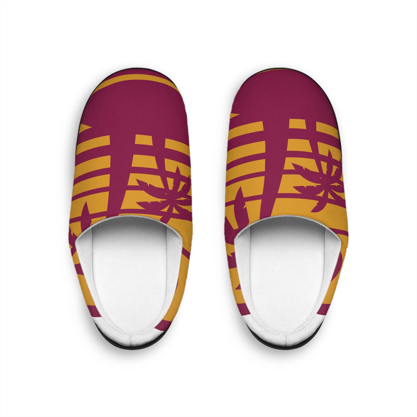 Cozy Men's Indoor Slippers with Leaf Design