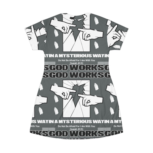 Make Heaven Crowded T-Shirt Dress | Inspirational Print for Everyday Comfort